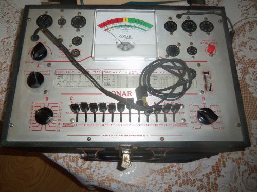 Vintage Conar Model 223 Tube Tester With Pamplets