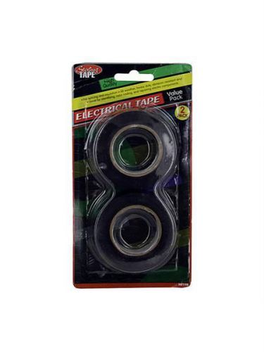 Wholesale case lot 144 black electrical tape value 2-pack for sale