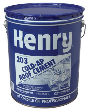Henry he204071 5 gallon plastic roof cement for sale