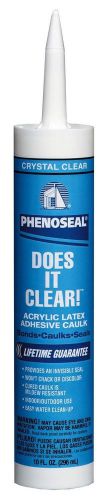 12-pack phenoseal 10-oz does-it-all translucent (clear) vinyl adhesive caulk for sale
