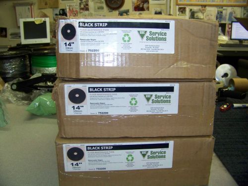 SSC Service Solutions Floor Maintenance Pads Black 14&#034; up to 350 RPM 15 Pads New