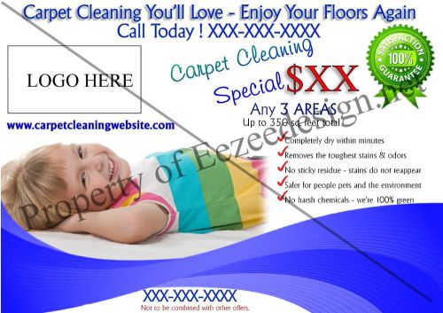 Craigslist flyer - dry carpet cleaning flyer for sale