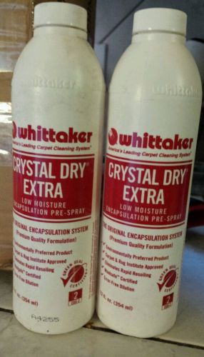 Whittaker crystal dry extra America&#039;s leading carpet cleaning system.