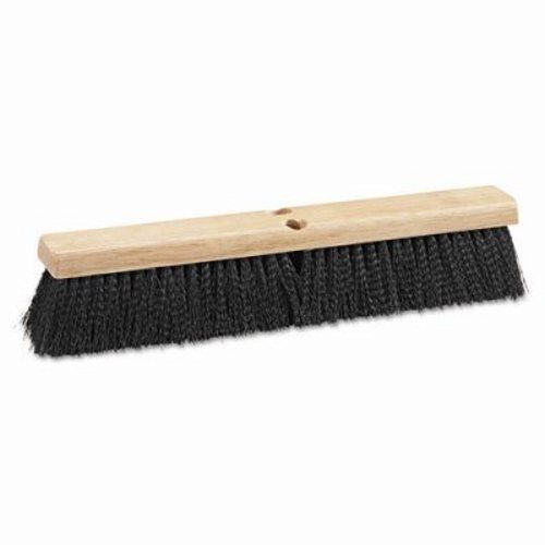 18&#034; medium black polypropylene floor brush, each (bwk 20618) for sale
