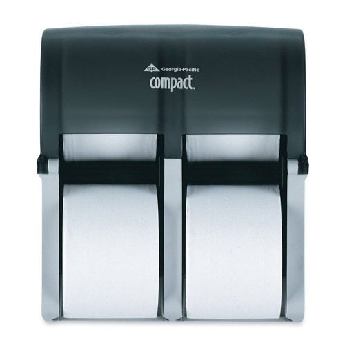 Georgia Pacific Tissue Dispenser Holds 6000 2-Ply/12000 1-Ply Sheets Smoke