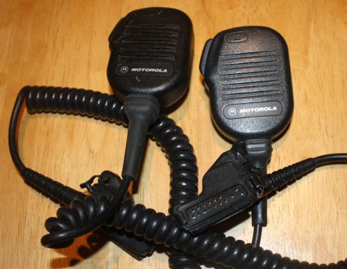 Used pair of (2)  motorola speaker microphones model nmn6193c good working order for sale