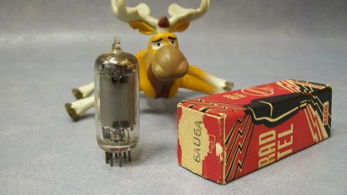 6AU6A Rad Tel Vintage Vacuum Tube in Original Box