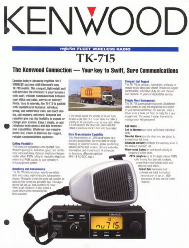 Kenwood Mobile Two-Way Radio VHF FM Transceiver TK-715 New In Box - Make Offer!!