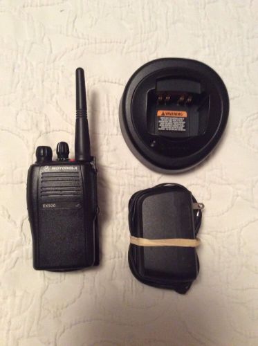 Motorola EX500 VHF radio transceiver and accessories