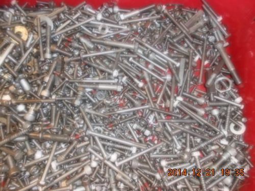Stainless steel hardware screws #10 1/4 up to 7/16 for sale
