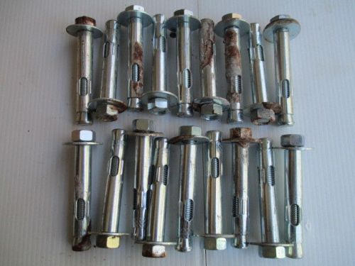 18  solid  concrete sleeve anchor  bolts 3/4&#034; x 5&#034; for sale