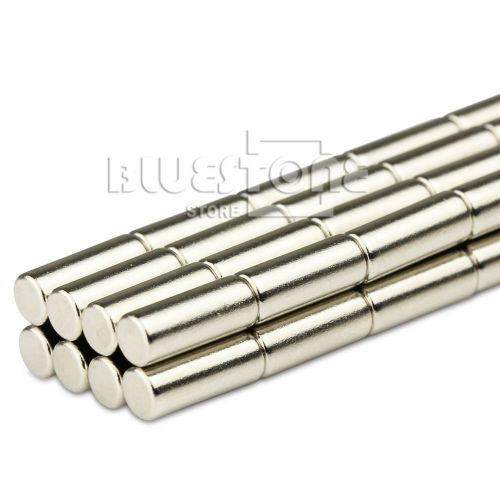 Lot 20 X Strong N50 Mini Long Round Bar Cylinder Magnets 4 *10 mm Neodymium R. E