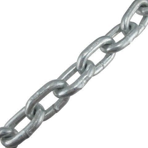 1/2&#034; zinc-plated proof coil chain (per ft.) safe work load 12,000 lbs for sale