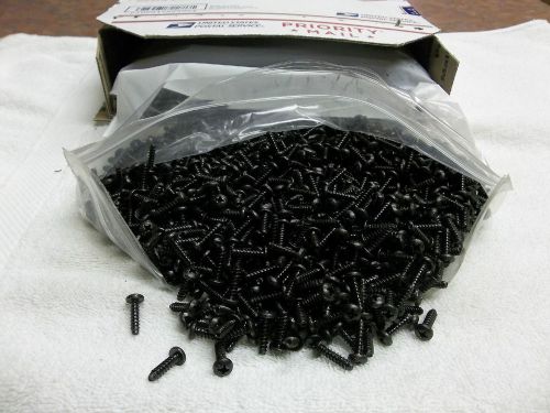 # 6 x 1/2 phillips head  screws black oxide plated- 3200 pcs. pan head for sale