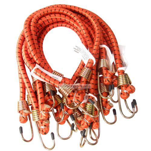 10 pk heavy duty 24&#034; 2&#039; long x 1/2&#034; dia thick bungee cords tie down cord strap for sale