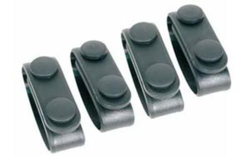 Blackhawk 44b300bk black duty gear molded belt keepers fits 2.00&#034;-2.25&#034; -4 pack for sale