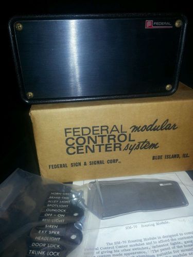 Federal signal hm-70 housing module vintage police new old stock for sale