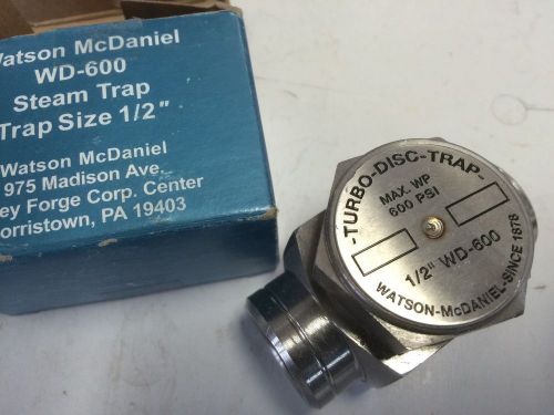 New wd-600 watson-mcdaniel 1/2&#034; npt steam trap,turbo-disco-trap 600psi 33 for sale