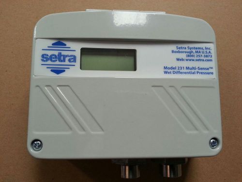 NEW Setra Multi-Sense Pressure Transducer Model # 231MS2 P/N 231GMS22FD