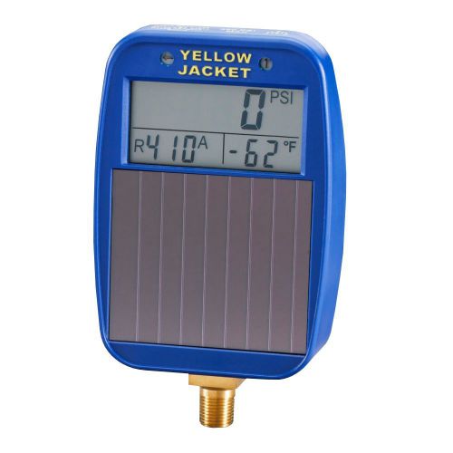 Yellow Jacket 49042 Solar Light-Powered Digital LCD Gauge