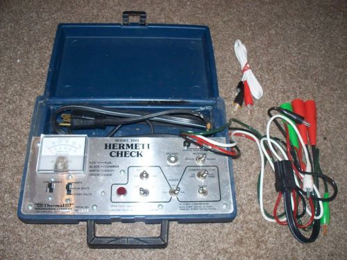 Thermal Engineering Co. Hermeti Check Model 2001 Compressor Analyzer Tester 5A