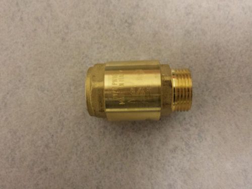 BRASS BSP SPRING CHECK VALVE - MALE X FEMALE THREAD