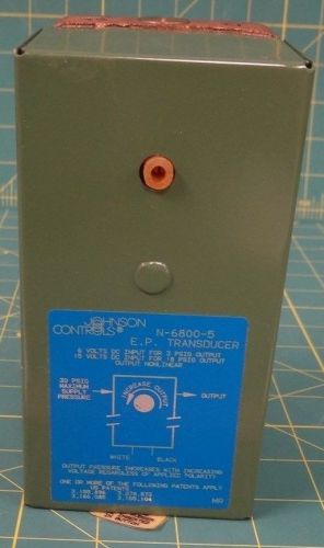 Johnson controls ep transducer, p/n n-6800-5, nsn 6685-00-932-1097 for sale