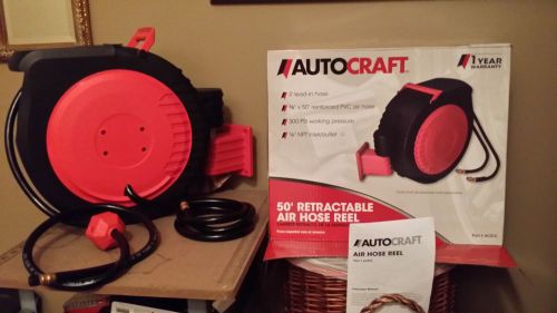 Auto Craft Hose Reel with 50ft of Air Hose - New - MUST SEE - Best Deal On Ebay