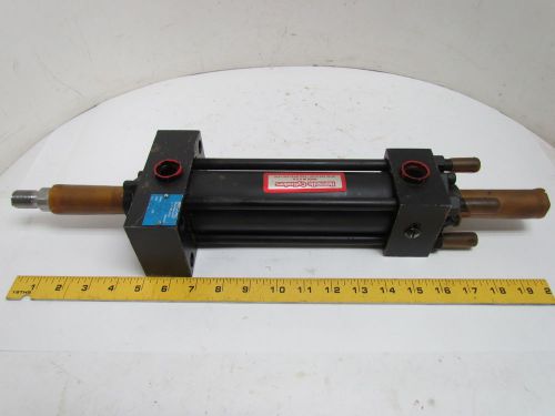 Hennels 1sm-sf-hd2-mde5/mx2-br hydraulic cylinder 2&#034; bore 6&#034; stroke double rod for sale