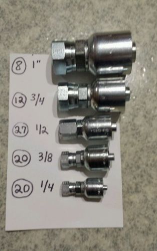 Parker hydraulic crimp fittings jic for sale