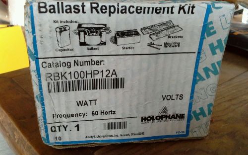 Holophane RBK100HP12A Ballast Replacement Kit missing starter.