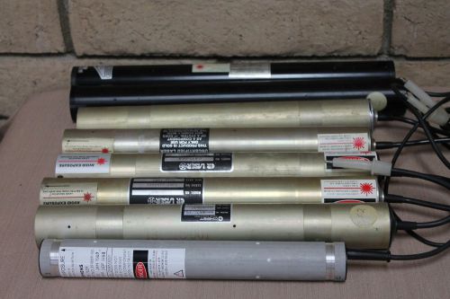 Lot of 7 Lasers, Hughes, Uniphase, CR &amp; Siemans