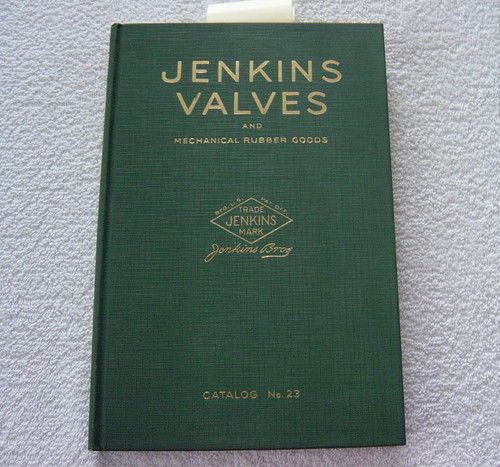 JENKINS VALVES &amp; GASKETS 1933 CATALOG ASBESTOS