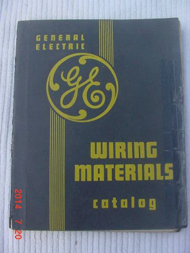 Vintage 1939 GE General Electric Wiring Materials Catalog Radio Telephone Home