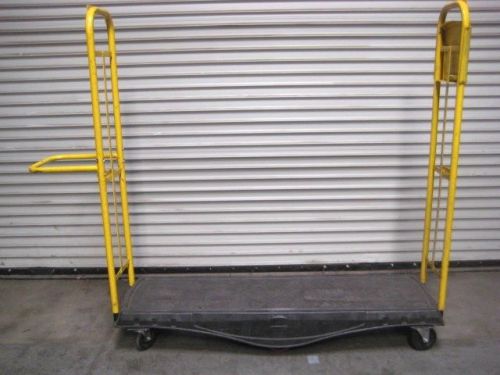 Clean used rubbermaid stock mate flatbed cart for sale