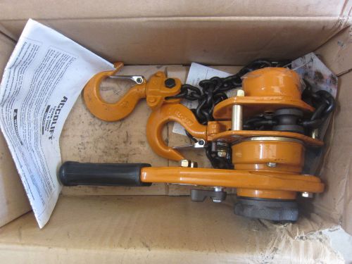 Acco lifting 1150010 3/4 ton 5&#039; lever chain hoist, new for sale