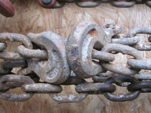 18 foot chain 3/8 tow haul steampunk project rusty