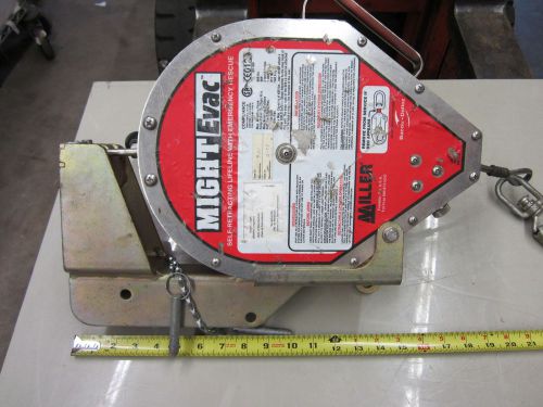 Miller mightevac self retracting lifeline 125 feet cable for sale