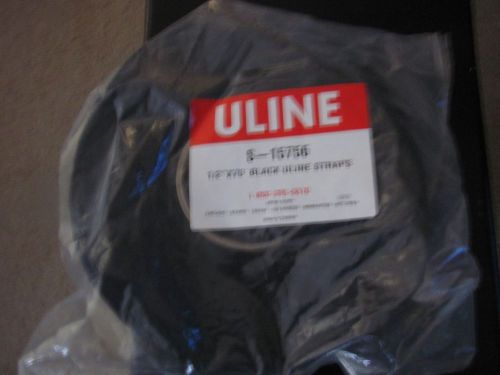 *roll of uline s-15756 1/2&#034; x 75&#039; black uline straps for sale