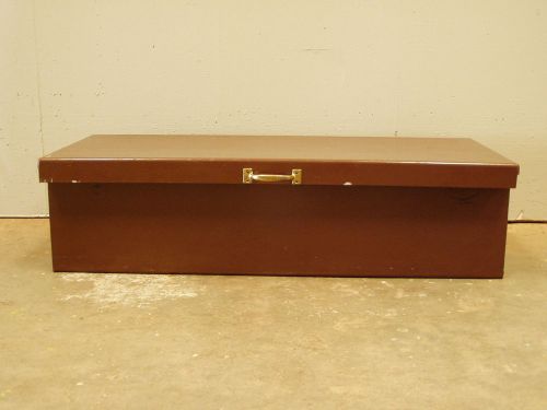 Metal storage box foot locker, gun rifle safe, 48&#034; x 18&#034; x 12&#034;, 1/8&#034; steel, for sale