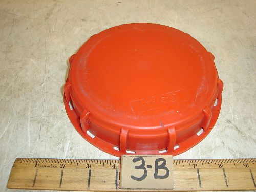 LARGE RED PLASTIC LID FOR LARGE LIQUID TOTE