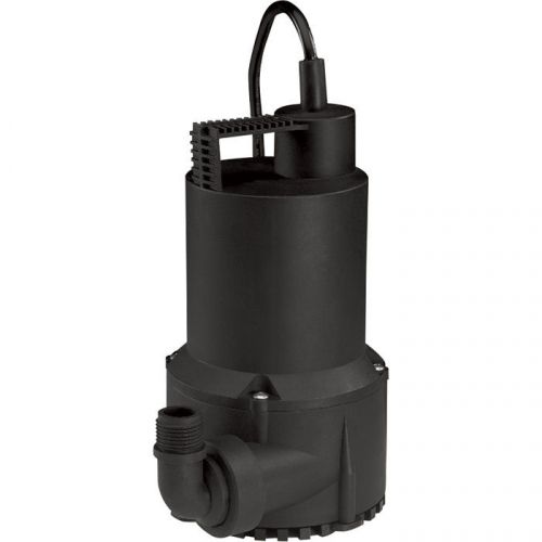 Wayne Thermoplastic Submersible Utility Pump-3000 GPH 1/6 HP 3/4in #RUP160