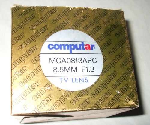 Computar MCA0813APC TV Lens 8.5MM F1.3 Brand New In The Box