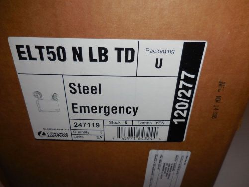 Lithonia Lighting Steel Emergency Lighting Unit ELT50NLBTD 120/277V NEW IN BOX