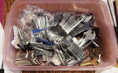 ~180 key Blanks NOS mostly Curtis ~49 different types, 25 are brass    FREE SHIP