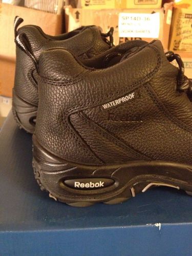 Reebok Tiahawk 4&#034; Black Mens Composite Toe Work Shoes Size 9M