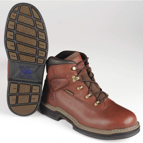 Work boots, pln, mens, 14, dark brown, 1pr wo4821 14 med for sale