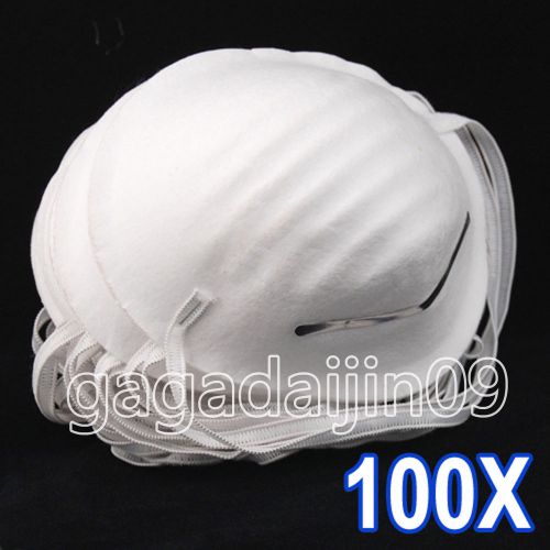 100x disposable cleaning protect respiratory tract dust masks adjustable nose for sale