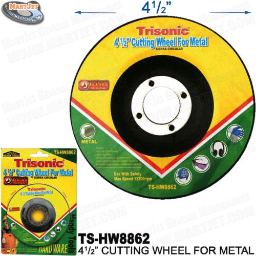 1 Abrasive Cut-Off Cutting Grinding Wheel Metal Stainless Steel 4-1/2&#034; 1/8&#034; 7/8&#034;