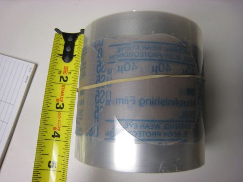 3m microfinishing flim 3&#034; x nh psa disc 250 count roll  40 micron 268l for sale